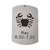 Non-Tarnish 304 Stainless Steel Pendants LS-STAS-C098-01E-P-1