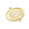 Brass Enamel Connector Charms KK-B141-08G-2
