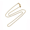 Ion Plating(IP) 304 Stainless Steel Ball Chain Necklace for Women STAS-E185-01G-1