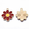 Eco-Friendly Alloy Enamel Pendants X-ENAM-Q437-041C-NR-2