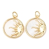 Natural Shell Pendants KK-L188-38G-1-1