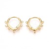 Brass Hoop Earring Finding KK-N261-66G-1
