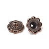 Tibetan Style Alloy Bead Caps TIBE-P003-81A-R-1