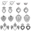 8 Styles Tibetan Style Alloy Pendants FIND-SC0010-46-1