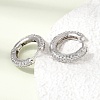 Brass Micro Pave Cubic Zirconia Hoop Earrings KK-CBA8324-24P-04-2