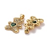 Brass Micro Pave Cubic Zirconia Pendants KK-K258-24I-G-RS-2