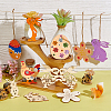 Easter Theme Unfinished Wood Pendant Decorations HJEW-WH0043-58-5