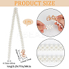 1Pc Acrylic Pearl Braided Stretch Chain Belts AJEW-CP0008-12B-2
