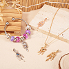 24Pcs 12 Styles Rack Plating Alloy European Dangle Charms MPDL-TA0001-04-8