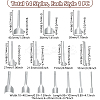 14Pcs 14 Styles High Carbon Steel Leather Craft Tools TOOL-UN0001-61-3