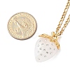 3Pcs Acrylic Rhinestone Pendant Necklaces NJEW-JN05442-01-3