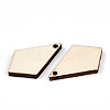 Unfinished Natural Poplar Wood Pendants WOOD-S045-112-1-2