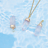 8Pcs Natural Quartz Crystal Double Terminal Pointed Pendants G-BC0001-53G-3