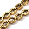 Electroplated Synthetic Non-magnetic Hematite Beads Strands G-L613-Z01-01E-1