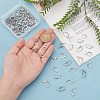 80Pcs 4 Styles 304 Stainless Steel Leverback Earring Findings STAS-AR0002-38-3