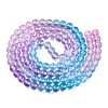 Baking Paint Transparent Glass Beads X-DGLA-M001-8mm-10-2