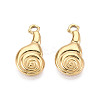 304 Stainless Steel Snail Pendants STAS-T069-03G-1