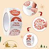 3 Rolls 3 Styles Christmas Round Dot Self Adhesive Paper Stickers Roll DIY-FS0010-32A-3