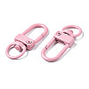 Spray Painted Eco-Friendly Alloy Swivel Snap Hooks Clasps PALLOY-T080-02K-NR-3