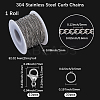 DIY 304 Stainless Steel Curb Chains Necklace/Bracelets Making Kits DIY-BBC0002-51-2