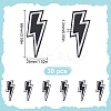 30Pcs Lightning Bolt Polyester Computerized Embroidery Iron on Patches PATC-HY0001-64-2