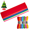 7Pcs 7 Colors Non-woven Felt Fabric DIY-CP0012-69D-6