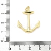 Brass Micro Pave Clear Cubic Zirconia Pendants KK-B141-24G-3