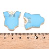 Rack Plating Alloy Enamel Pendants ENAM-N056-391A-02KCG-3