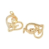 Brass Micro Pave Cubic Zirconia Pendants ZIRC-I367-08G-2