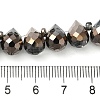 Electroplate Glass Beads Strands EGLA-D030-17G-4