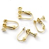 Brass Clip-on Earring Findings KK-Z007-23G-1