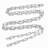 Non-Tarnish 304 Stainless Steel Paperclip Chains X-CHS-S006-JN957-1-A-3