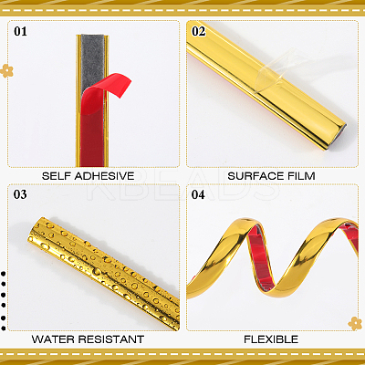 PVC Car Interior Moulding Trim AJEW-WH20020-082A-01-1