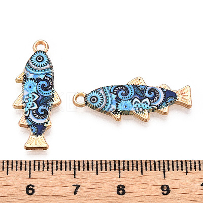 Alloy Enamel Pendants FIND-C037-16G-01-1-1