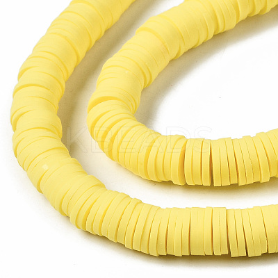 Handmade Polymer Clay Beads Strands CLAY-R089-8mm-126-1