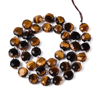 Natural Tiger Eye Beads Strands G-B153-A17-1