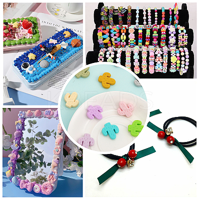 18Pcs 18 Styles Food Grade Eco-Friendly Silicone Beads SIL-CA0001-70-1