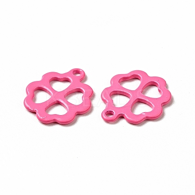 Spray Painted 201 Stainless Steel Charms STAS-G304-24D-1