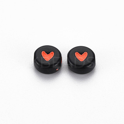Opaque Black Acrylic Beads MACR-S273-40-1