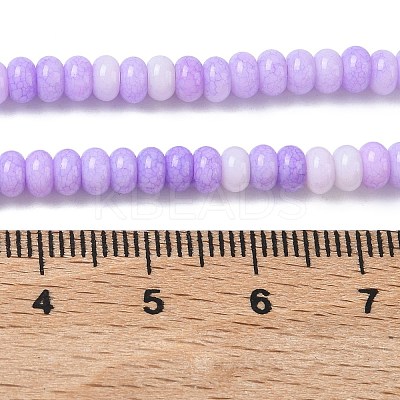 Ombre Effect Dyed Glass Beads Strands GLAA-C043-01I-1