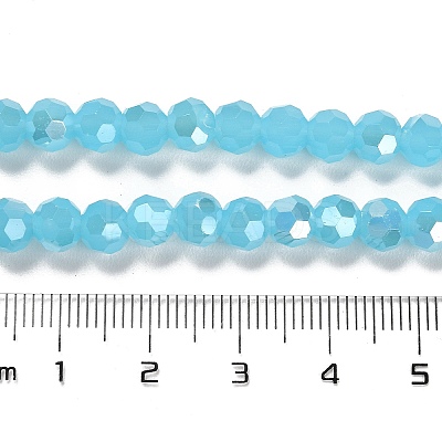 Imitation Jade Glass Beads Stands EGLA-A035-J6mm-B04-1