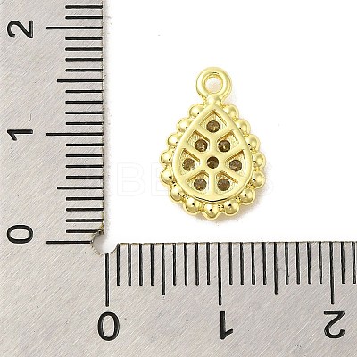 Real 18K Gold Plated Rack Plating Brass Micro Pave Cubic Zirconia Pendants Charms KK-S396-03B-1