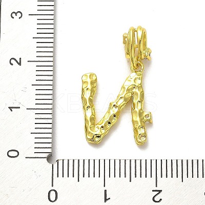 Rack Plating Brass Micro Pave Cubic Zirconia European Dangle Charms KK-L210-015G-N-1