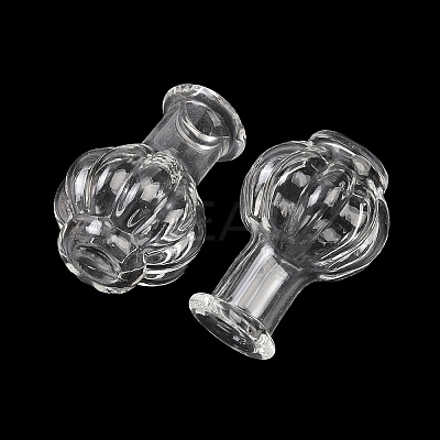 Transparent Glass Beads Containers GLAA-G123-05-1