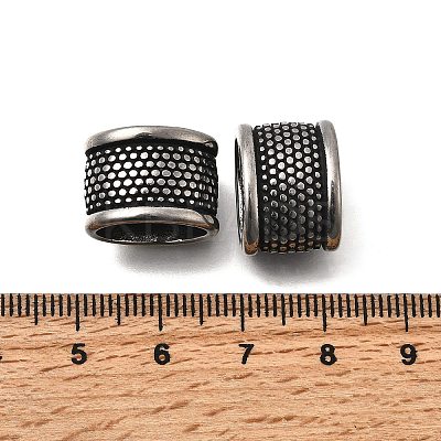 304 Stainless Steel Tube Beads STAS-D382-09AS-1
