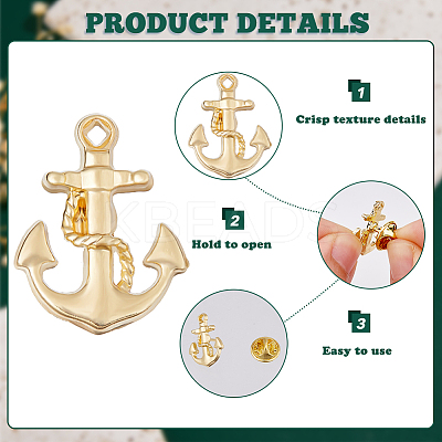 6Pcs Alloy Lapel Pin Backs JEWB-DC0001-23G-1