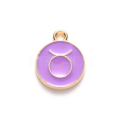 Alloy Enamel Pendants ENAM-S124-01B-01C-1