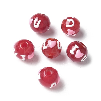 Handmade Lampwork Enamel Beads BLOW-D300-05B-1