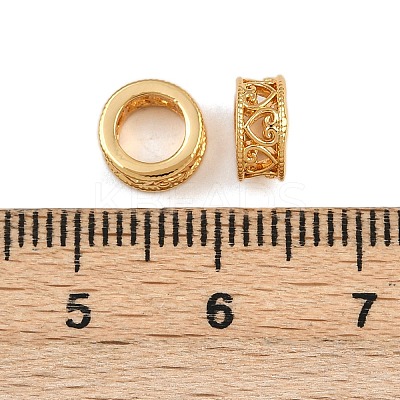 Brass European Beads KK-F910-01G-1
