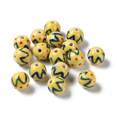 Handmade Porcelain Beads PORC-G011-02-1
